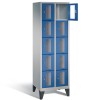CLASSIC Locker with transparent doors (10 narrow compartments)